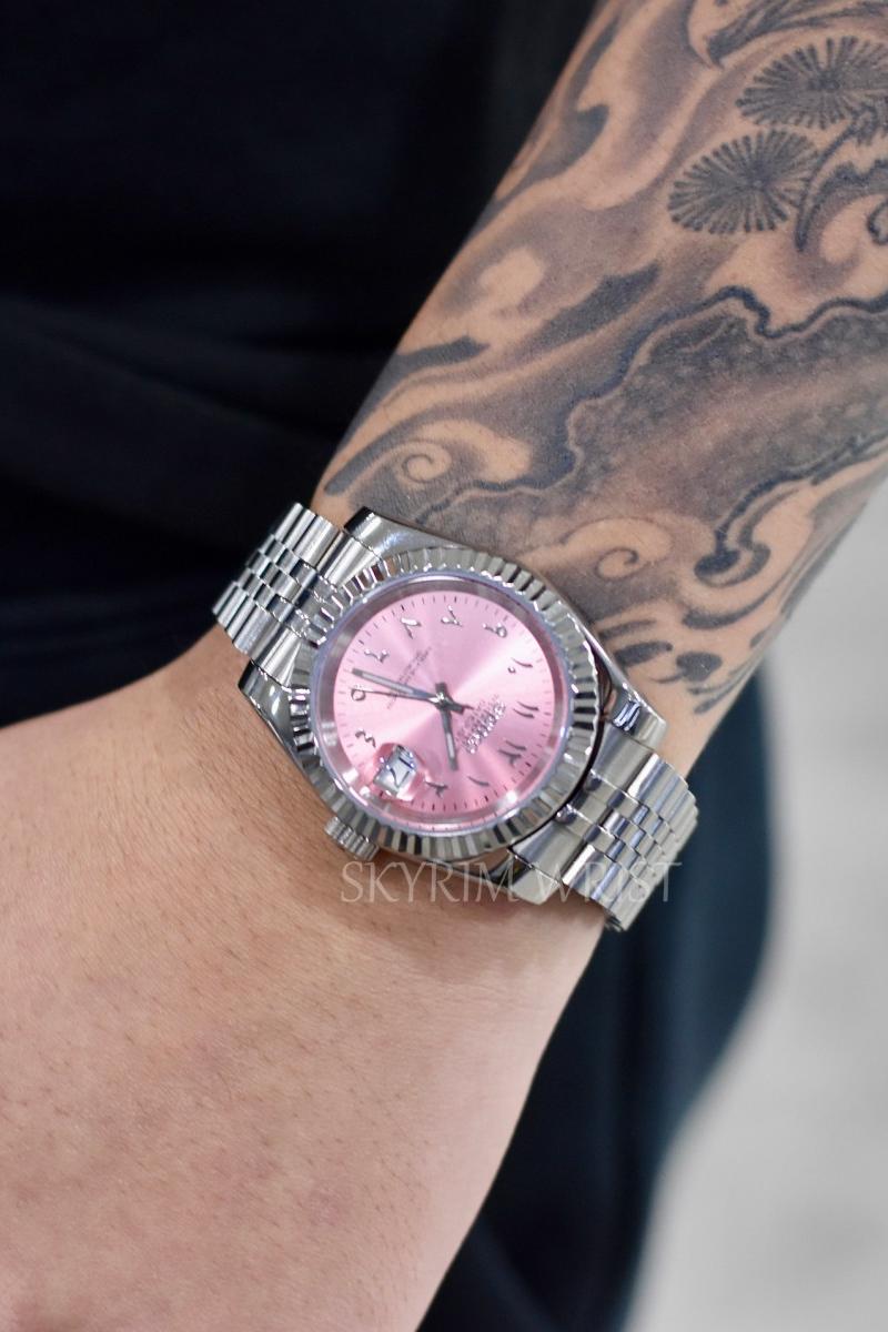 Mod Datejust Arabic Pink