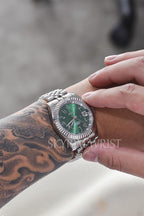 Mod Datejust Arabic Green