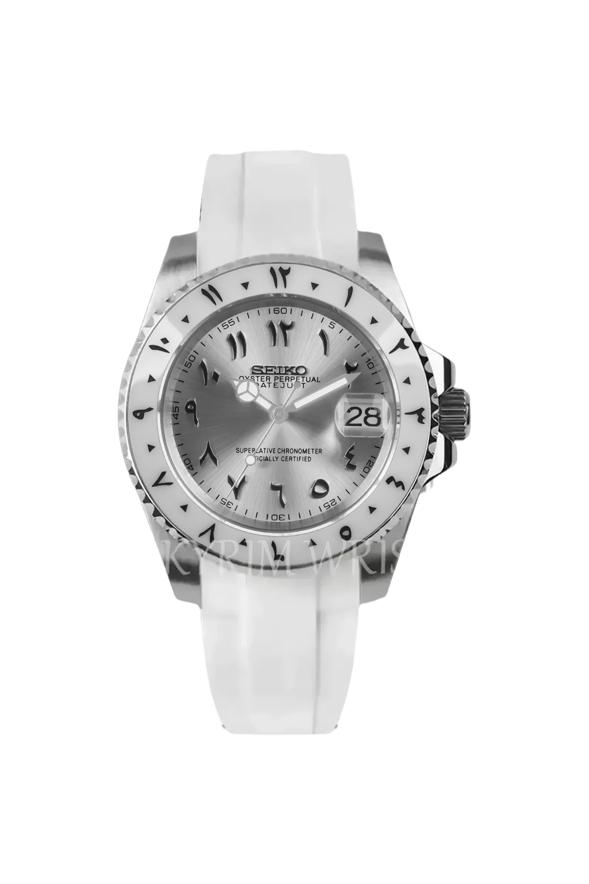 Mod Yacht-Master Arabic Silver White