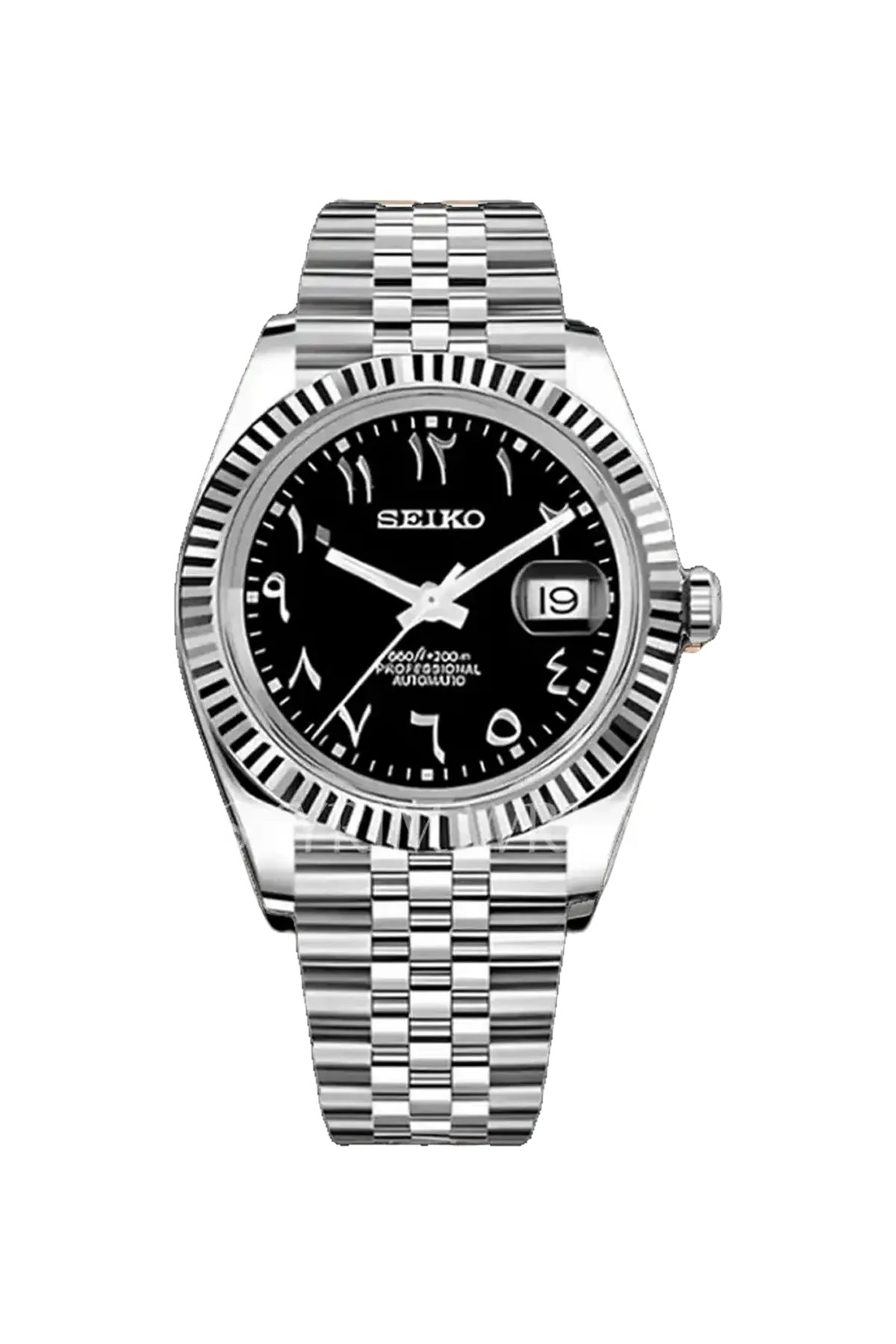 Mod Datejust Arabic Black