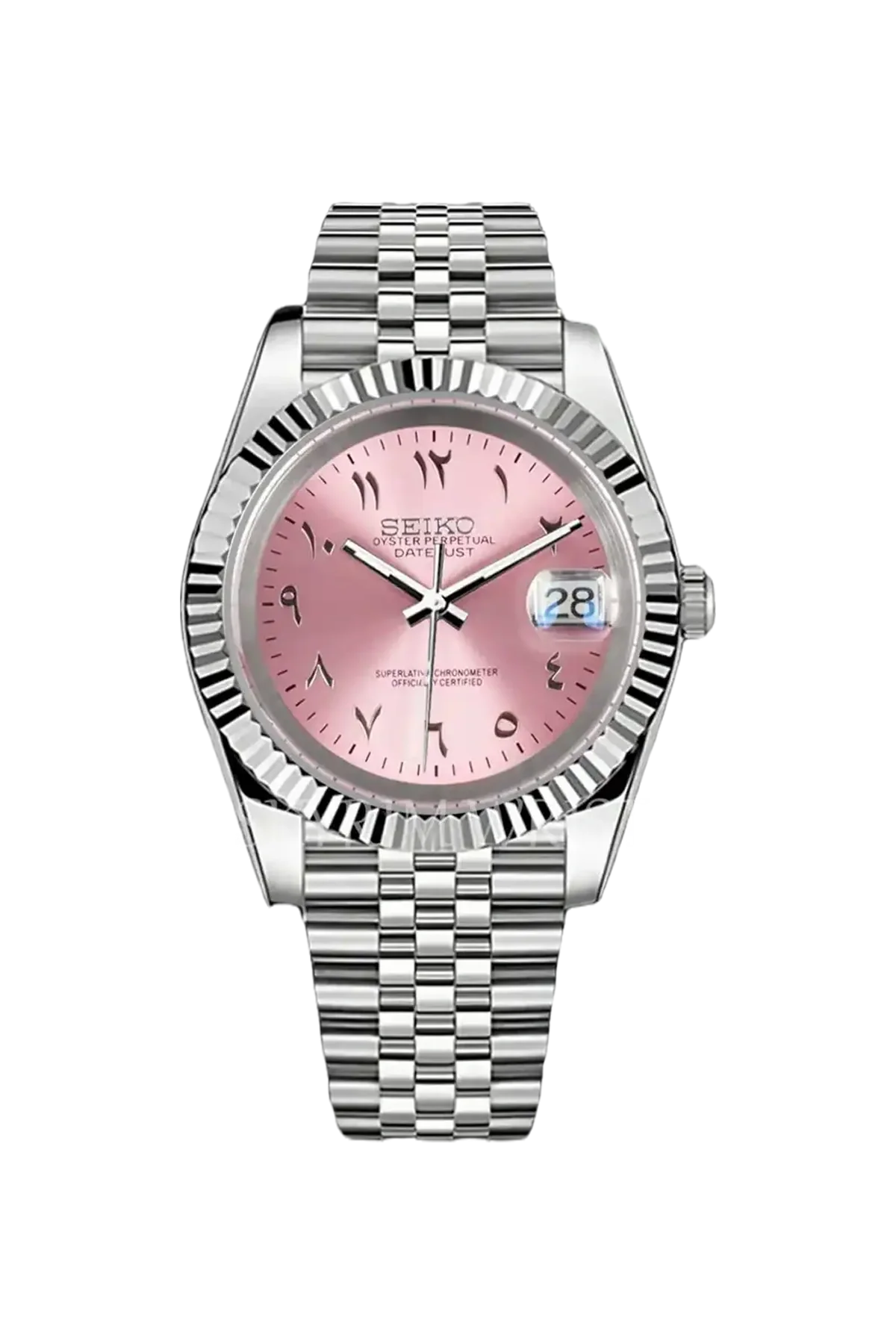 Mod Datejust Arabic Pink