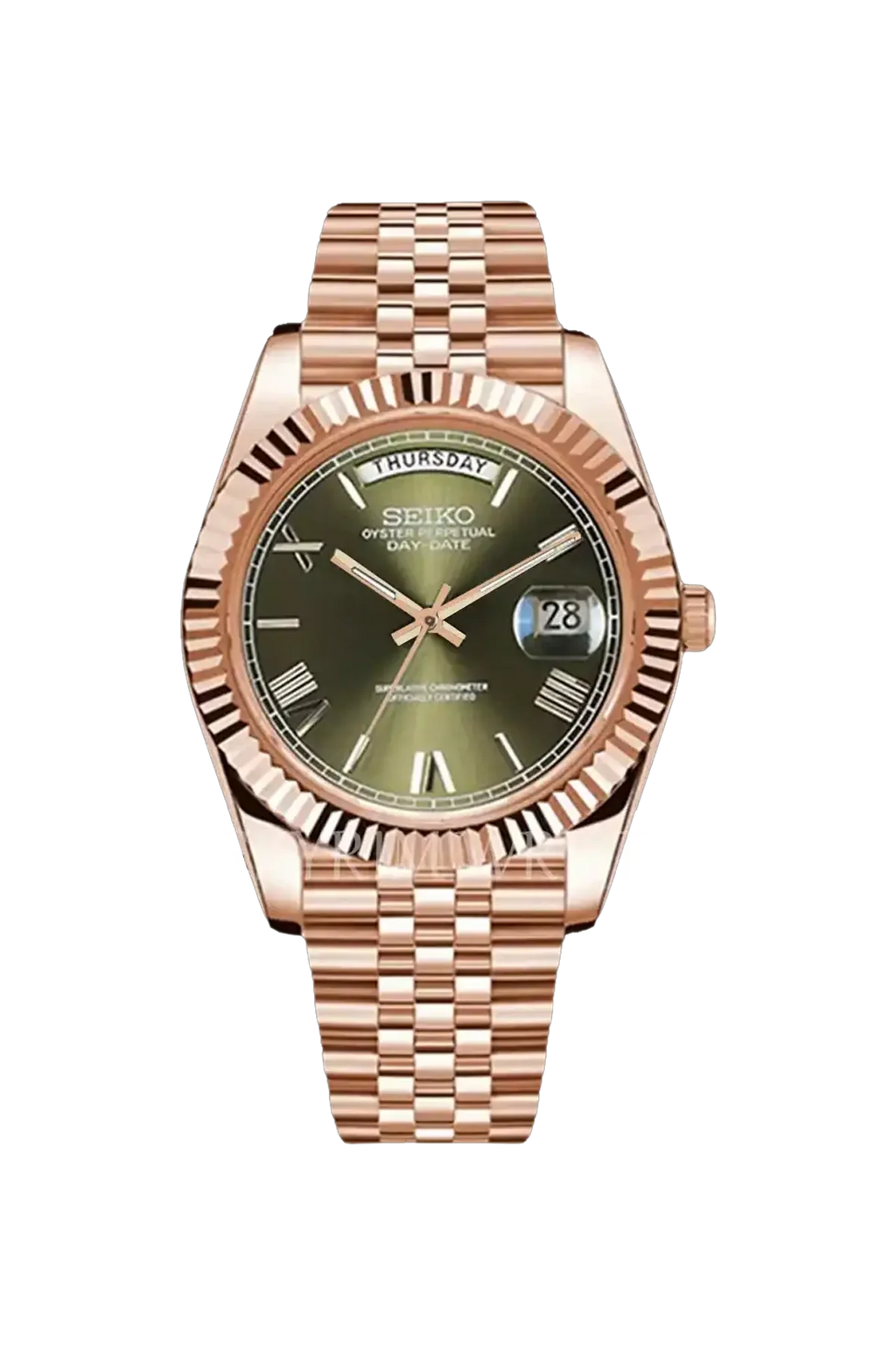 Mod Day-Date Rose Gold Green