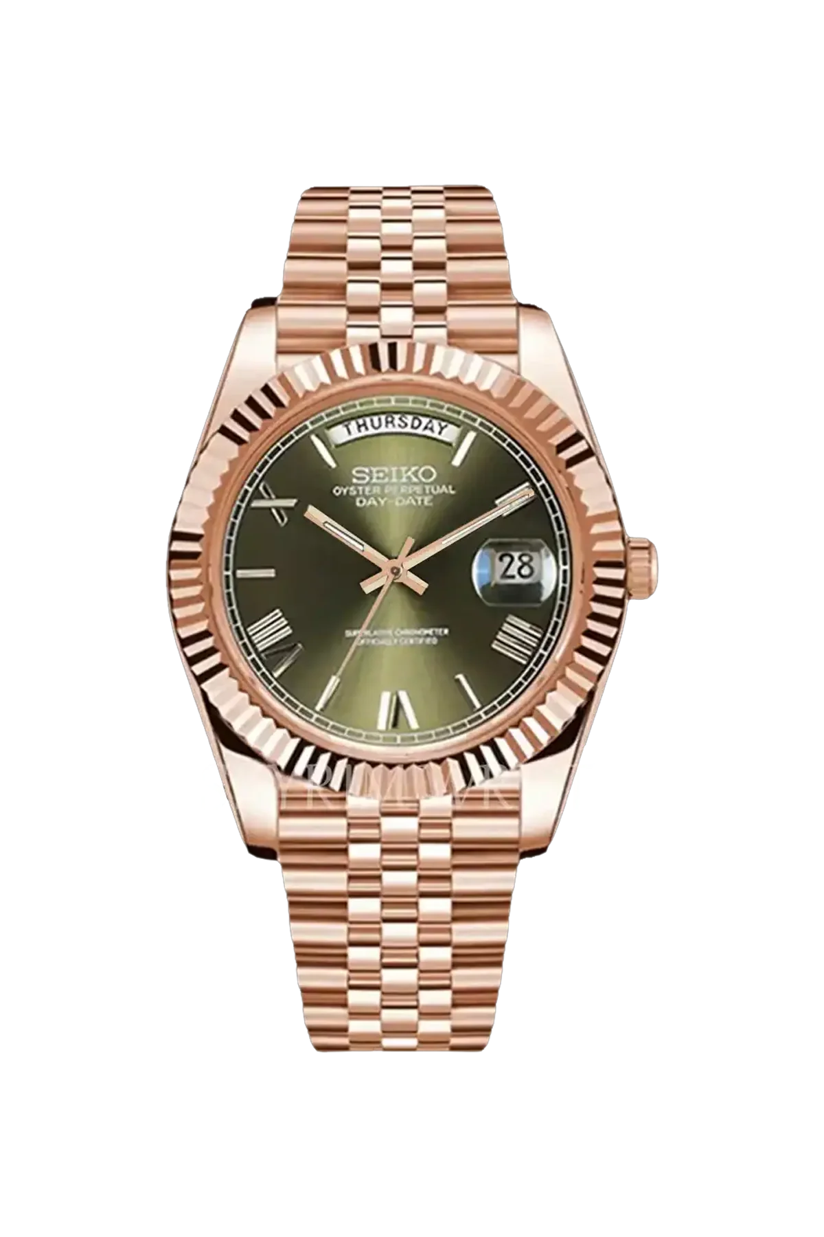 Mod Day-Date Rose Gold Green