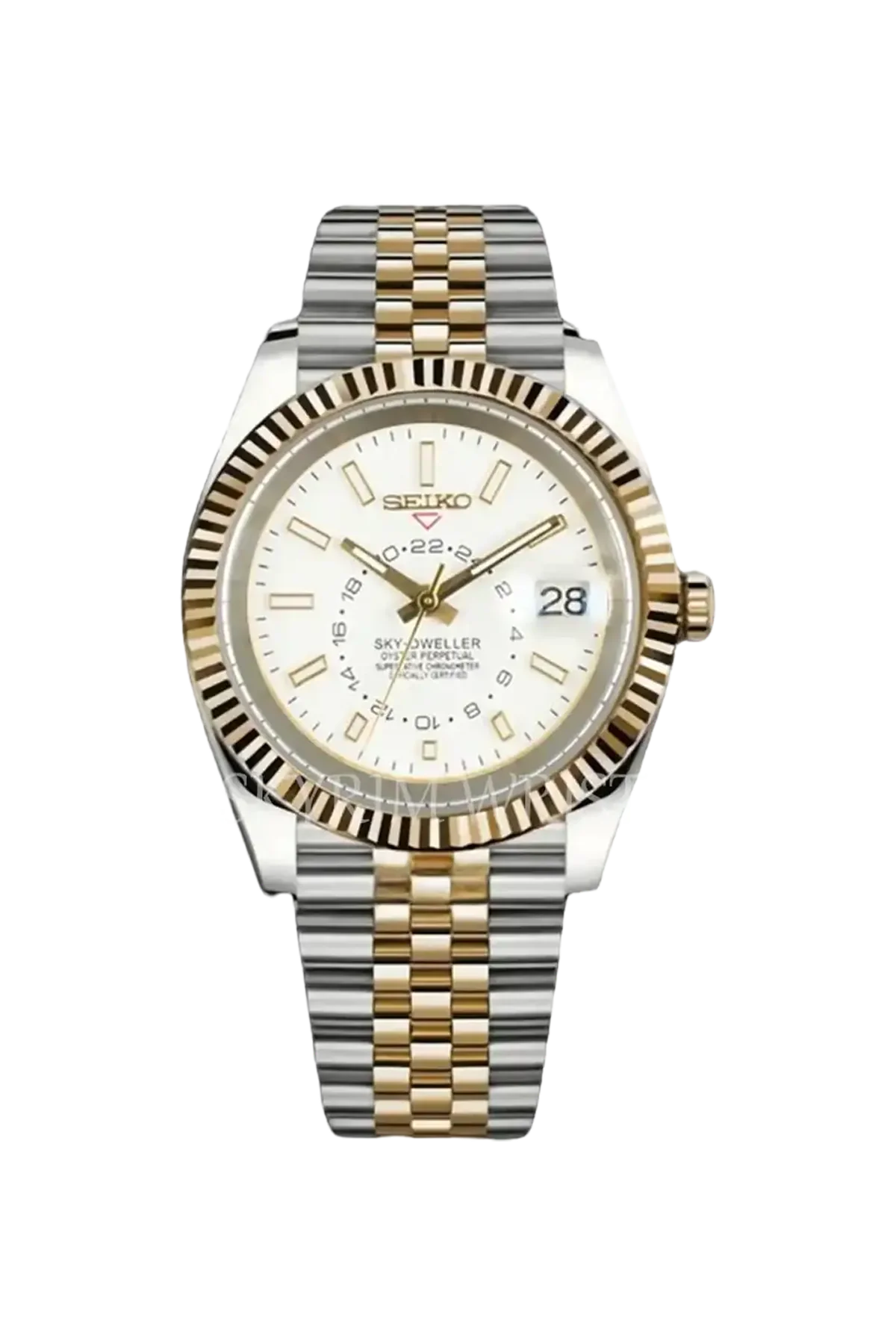 Mod Sky-Dweller Two-Tone Gold White