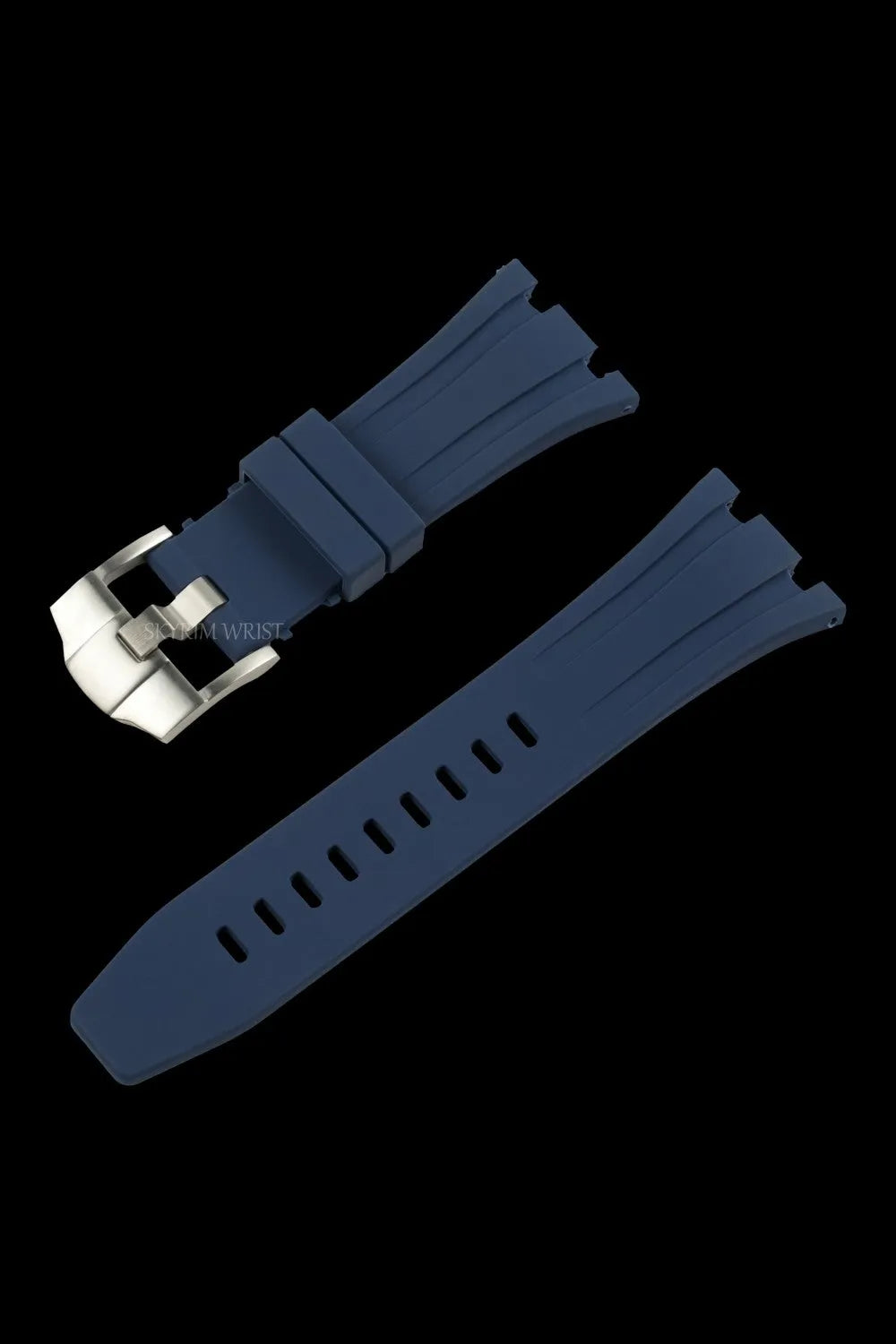 Royal Oak Rubber Strap - Silver Buckle