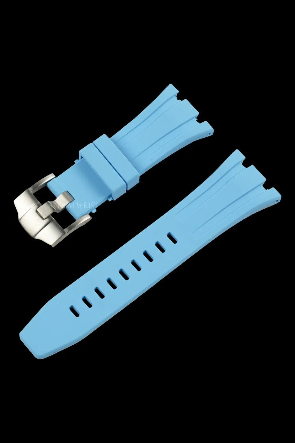 Royal Oak Rubber Strap - Silver Buckle